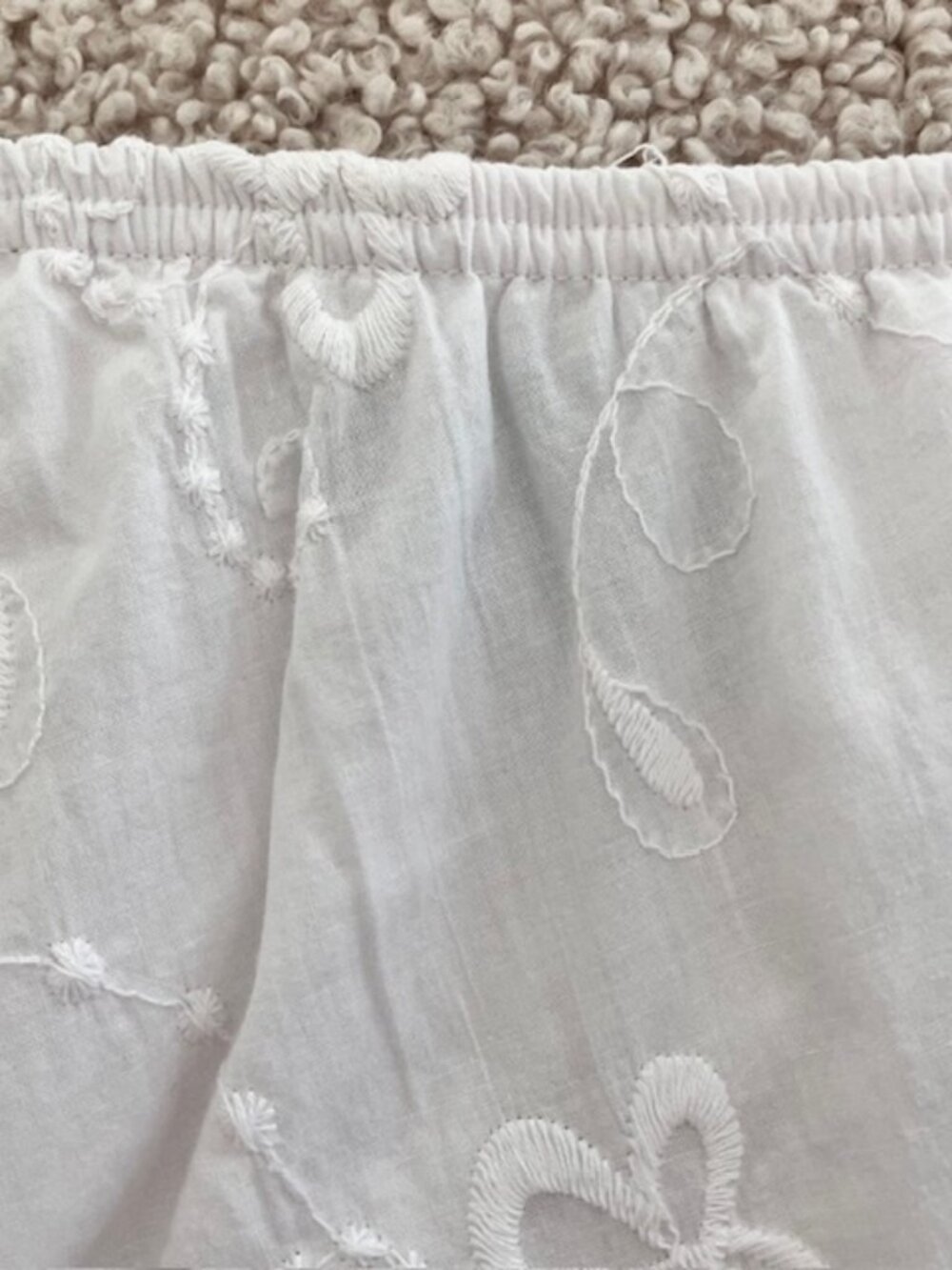 Y2k JK LA California white embroidered midi skirt size Med boho cottagecore - Picture 4 of 7